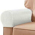 thumbnail image 4 of Soumake 2Pcs Sofa Arm Protector Anti-Slip High Elastic Polyester Simple To Install Armrest Covers Household Supplies Household, 4 of 8