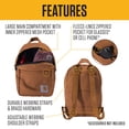 thumbnail image 2 of Mochila Carhartt Classic Mini duradera y resistente al agua Tidal, 2 of 7