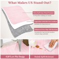 thumbnail image 6 of CAROMIO 2' x 6' Pink Scalloped Washable Neutral Runner Rug for Hallway Modern Solid Border Accent Indoor Carpet Non-Slip Home Decor, 6 of 6