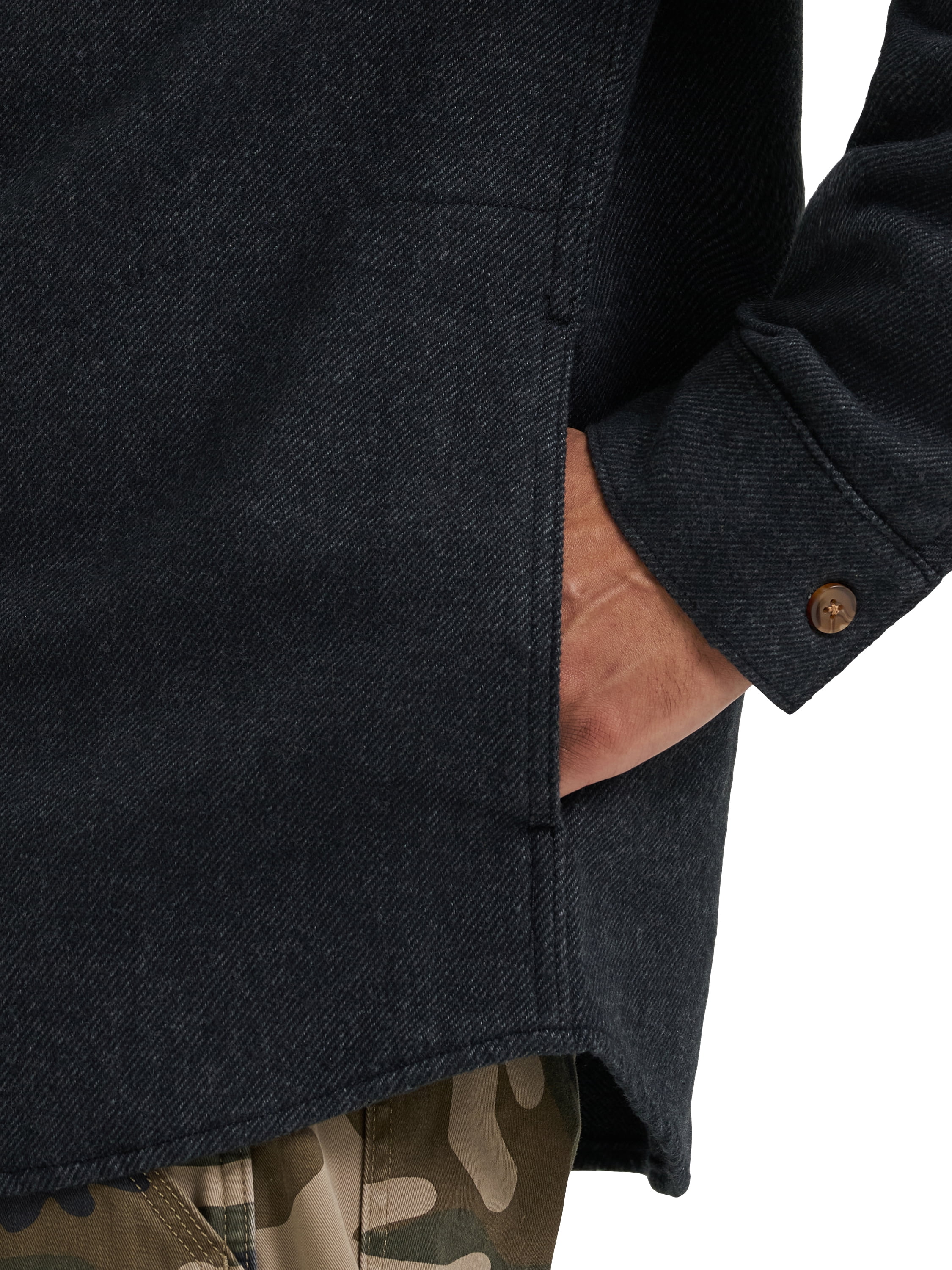 Wrangler® Men's Brushed Fleece Flannel Shirt Jacket, S-3XL
