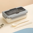 thumbnail image 1 of Suncoda Lunch Boxs, Light Food Partition Bento Box Can Be Microwave Heated Japanese Lunch Box Office Students Easy to Carry Lunch Box, 1 of 6