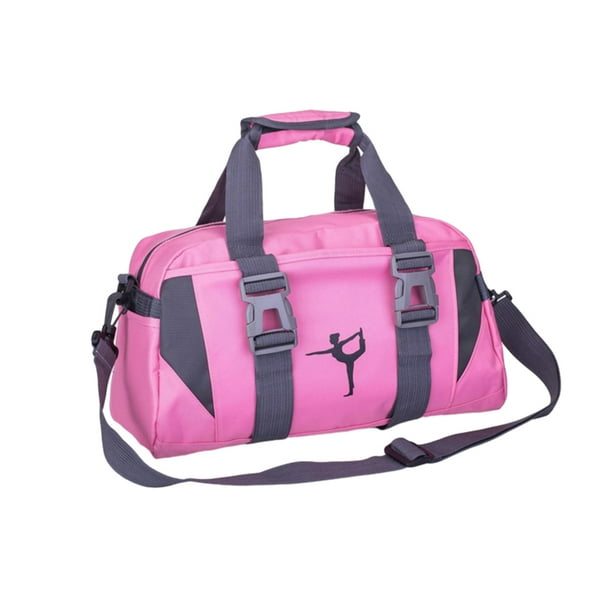 Minnieouse Bolsa de deporte para personas activas, bolsa de viaje ligera y portátil para Yoga y gimnasio, aplicación amplia Envolturas para manijas de equipaje rosa