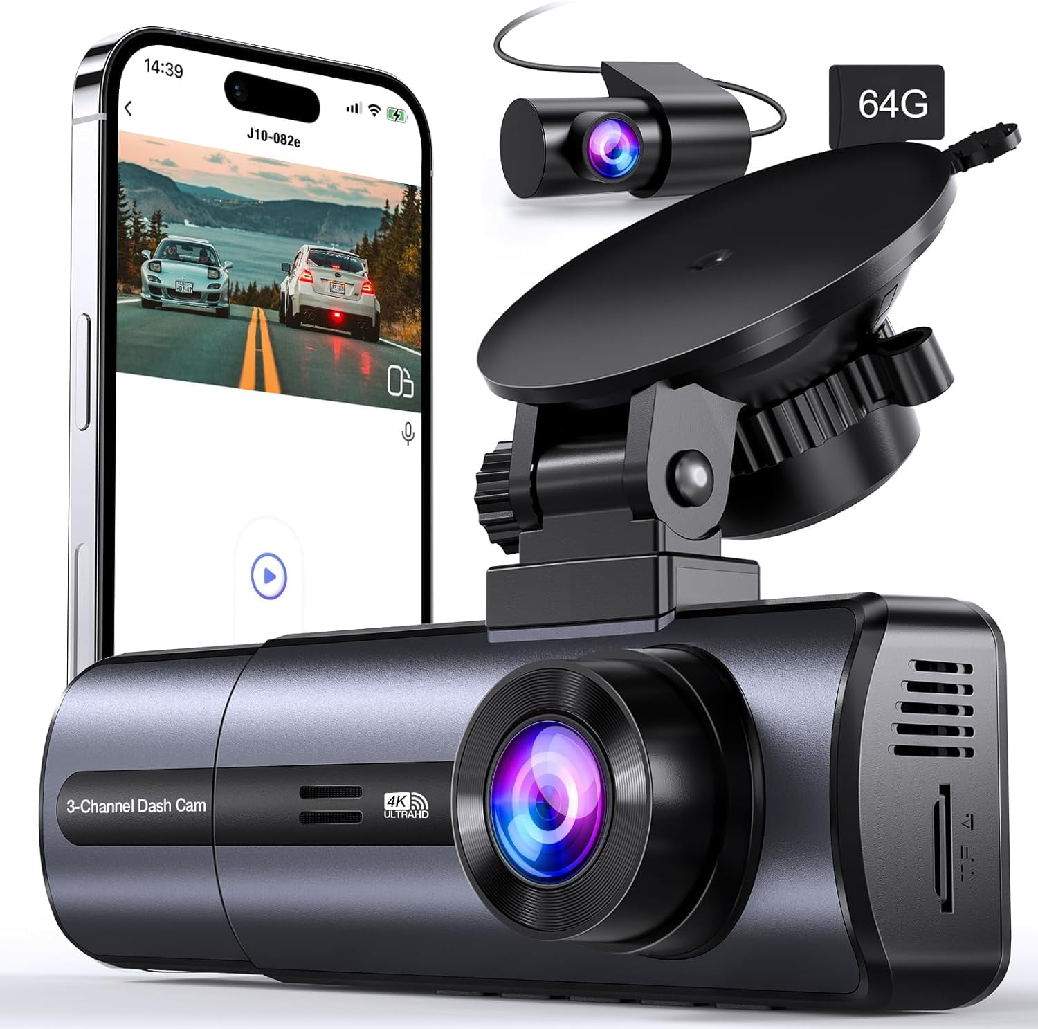 Vantrue N2 Pro Dual 1080P Dash Cam with Night Vision, G-Sensor