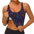 thumbnail image 4 of Lsque Chemistry Science Printed Women'S Sports Bra, Compression, Moisture Wicking, High-Impact Sports Bra For Women,Supportive sports bra-XX-Large, 4 of 9
