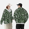 thumbnail image 3 of Rocae Green Snakeskin Print Breathable Sun Protection Hoodie Quick-Dry Lightweight Long Sleeve Hoodie Unisex Running Sports Shirt X-Large, 3 of 9