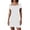 White, variant on Solid Color Tight Square Collar Short Sleeve A Word Solid Color Dress Woman Juniors Summer Dresses