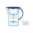 thumbnail image 1 of HmNPlay Glass,Bottle Long Life 10 Cup Large Water Filter Pitcher With 6 Filter 5X Times PFAS PFOA/PFOS Blue Water Filter, 1 of 8