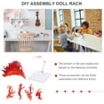 thumbnail image 4 of Shisuyan 1 Set Action Figure Stand Clear Toy Doll Holder Figurine Model Display Rack, 4 of 8