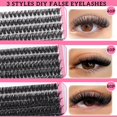 thumbnail image 3 of Kit de pestañas Eyelash Cluster YIDUO D Curl Fluffy Volume 720 unidades, 3 of 8