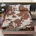 thumbnail image 2 of COEQINE Sheet Set Full Size Fitted Bed Sheet Wrinkle Free Fade Resistant Bedding Set for Women Men, All Season Home Decor for Full Size Bed, Vintage Cow Print, 2 of 5