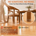 thumbnail image 2 of Chair Leg Floor Protectors,24pcs, AntiScratch NoiseReducing for Hardwood Floors, 2 of 7