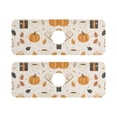 thumbnail image 7 of Yayeee Faucet Mat for Kitchen Sink 14.7" Diatomite Long Splash Guard Pad, Beige Fall Pumpkin, 2 Pack, 7 of 7