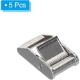 thumbnail image 3 of Cam Buckle, 5 Pack Metal Press Lock Fasteners 2.07" for 1" 25mm Tie Down Webbing Strap, Silver, 3 of 5
