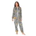 thumbnail image 2 of FORMRS Onesies Pajama for Adults Unisex Hoodie Winter Jumpsuit One Piece Sleepwear, Sizes S-2XL, Halloween Dancing Skeleton, 2 of 7