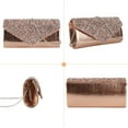 thumbnail image 5 of Women Sequins Evening Clutch Envelope Flap Handbag Chain Strap Crossbody Bag, 5 of 6