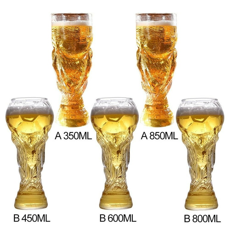 Football Shape Beer Mugs Beer Glasses - 2pack