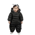 thumbnail image 2 of Ruyang Toddler Puffer Snow Pants Baby Boys Girls Winter Warm Snowsuit Zip Up Quilted Down Overalls Windproof Ski Bibs Outfit, 2 of 5