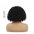 thumbnail image 3 of Fankiway Femmes Noir Petite Perruque Bouclée Couverture de Cheveux Partie Décorations de Protection, 3 of 7