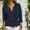 Navy, variant on Babysbule Womens Ladies Clearance Chiffon Tops Long Sleeve V-Neck Lapel Solid Color Blouses Summer Casual Shirts Deals