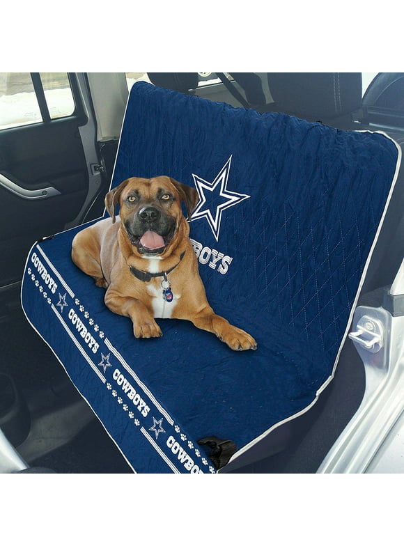 Pets First NFL Dallas Cowboys Premium Car Seat Protecting Cover, Durable, Waterproof, Fits most Car Rear Seats