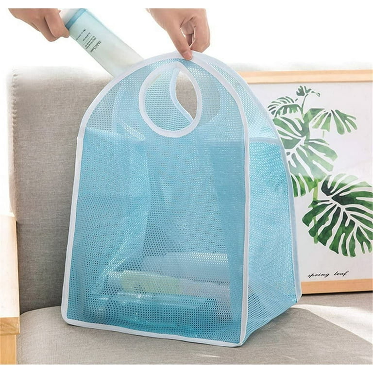Laundry Basket,collapsible Nylon Laundry Bag, Dirty Clothes Basket Portable  Laundry Hamper, Supermarket Carrier Bag (2pcs-pink+green)