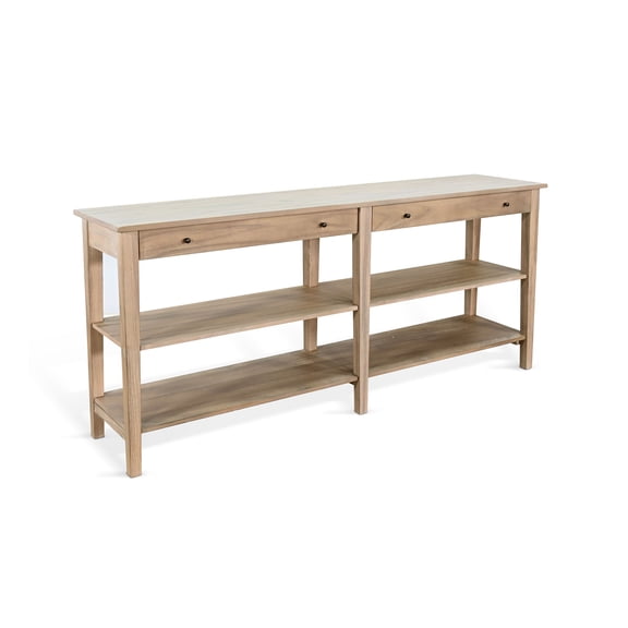 Sunny Designs Wide Wood Sofa Console Table