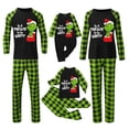 thumbnail image 1 of Conjuntos de pijamas navideños familiares a juego Grinch 2024, pijama de Grinch con parte superior y pantalones de pijama a cuadros, pijama de Grinch para niños y adultos para la familia, Mujer XXL, 1 of 5
