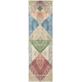 thumbnail image 2 of SAFAVIEH Saffron Claude Geometric Cotton Runner Rug, Multi, 2'3" x 8', 2 of 6
