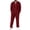 Red, variant on Mens 2 Piece Outfits Casual Summer Beach Textured Button Down Long Sleeve Shirt and Loose Pants Set