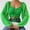 Light green, variant on Women Tops Puff Sleeve Sexy Close-Fitting Drawstring V-neck Hot Tee Shirts