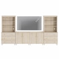 thumbnail image 3 of WAMPAT Wall Unit Entertainment Center for 75" TVs with Drawers&Doors, Light Oak, 3 of 9