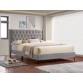 thumbnail image 1 of Grey Velvet Luxe Platform Bed - Queen, 1 of 1