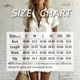 thumbnail image 2 of Morttic Women's Solid Color Collared Half Button Short Sleeve Jumpsuit with Ruffle Hem & Side Pockets Summer Casual Playsuit White，S, 2 of 2