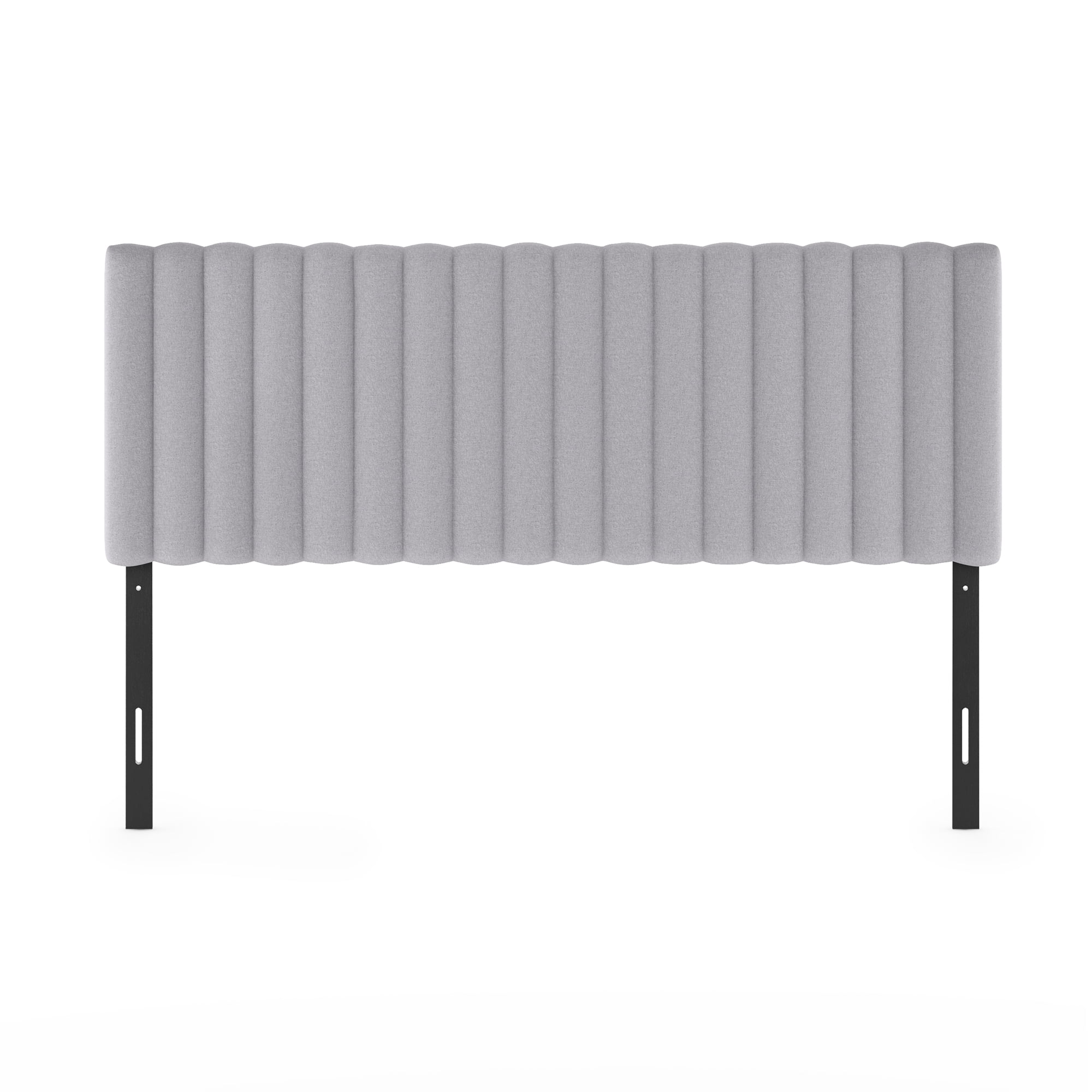Furinno ROANNE Queen Upholstered Tufted Headboard Light Grey