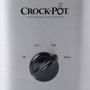 Crock-Pot Cook & Carry 6-Quart Oval Portable Manual Slow Cooker Stainless Steel SCCPVL600S