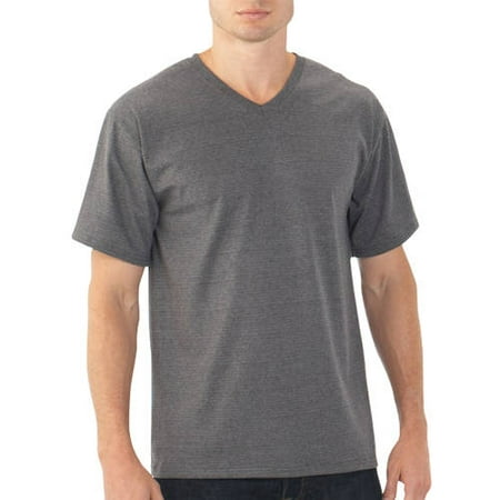 Fruit of the Loom Platinum EverSoft Men's Short Sleeve V-Neck T Shirt ...
