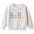 thumbnail image 1 of Birdeem Chandail de Base pour Enfants, T-Shirt à Manches Longues Brossé à Col Rond pour Filles, Vêtements pour Enfants, Robe-Chemise Longue, Robe à Manches Longues, 1 of 7