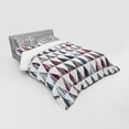 thumbnail image 3 of Ambesonne Grunge Bedding Set 3 Pcs, Egyptian Modern Pyramid, Twin, Multicolor, 3 of 3