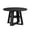 Black, variant on Modern Farmhouse 43'' Round Dining Table with Sturdy Wooden Pedestal, Storage Shelf, Space-Saving Design for Small Kitchens & Dining Rooms, Seats 2-4