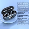 thumbnail image 4 of Clip-On Wireless Earbuds for iOS & Android, HiFi Stereo Sound Headphones with Big Diaphragm & Speaker, Comfortable Sport Ear Hook Design for Running, Dancing, 4 of 8