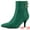 Green, variant on Unique Bargains Women's Pointed Toe Buckle Stiletto Heels Ankle Boots Red US 10