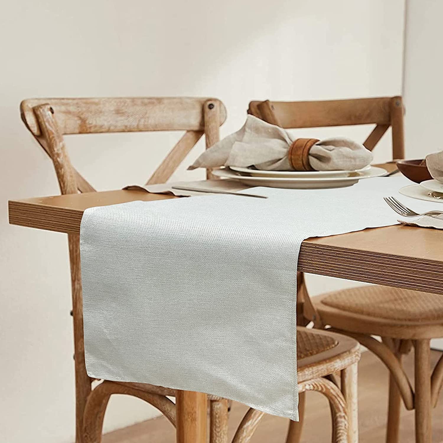 Pure Linen Table Runner 13 X 72 Inches Farmhouse Style Tabletop Collection Table Runners For Everyday Dining Wedding Party Holiday Home Decor Beige Walmart Com Walmart Com