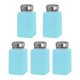 thumbnail image 1 of Botella dispensadora de alcohol de 5 piezas de 6 oz/180 ml, contenedor vacío, azul, 1 of 5