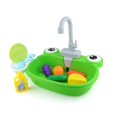 thumbnail image 1 of Cute Frogs Electric Wash Toy Sink Circulating Water Wash Fruit Vegetable Children Pretend Play Simulation Kitchen Toys For Girls, 1 of 6
