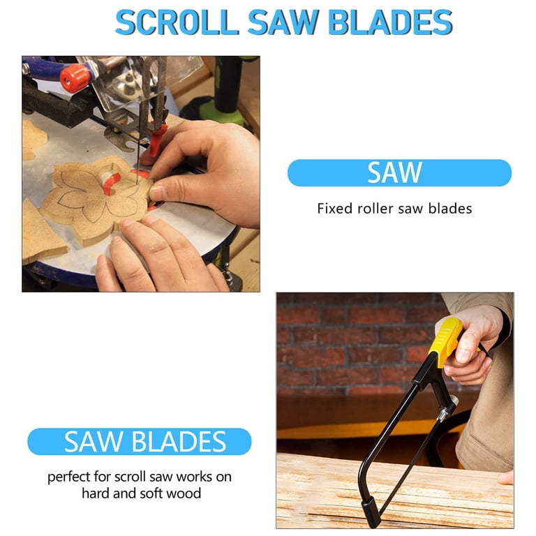 25Pcs Scroll Saw Blade Set, 6-1/2inch High Carbon Steel Wood Cutting Scroll Saw Blade, Clean Cut Coping Saw Blades, Jig Saw Blades Replacement Pin End 25Pcs Scroll Saw Blade Set, 6-1/2inch High Carbon Steel Wood Cutting Scroll Saw Blade, Clean Cut Coping Saw Blades, Jig Saw Blades Replacement Pin End
