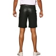 thumbnail image 3 of INSPIRE CHIC Faux Leather Shorts for Men's Hip Hop Motorcycle Biker Party Disco Shorts 38 Black, 3 of 6
