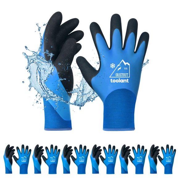 Gants de Travail d'Hiver Imperméables pour Hommes et Femmes, Écran Tactile, Gants de Congélation, Isolés Thermiquement, pour Temps Froid