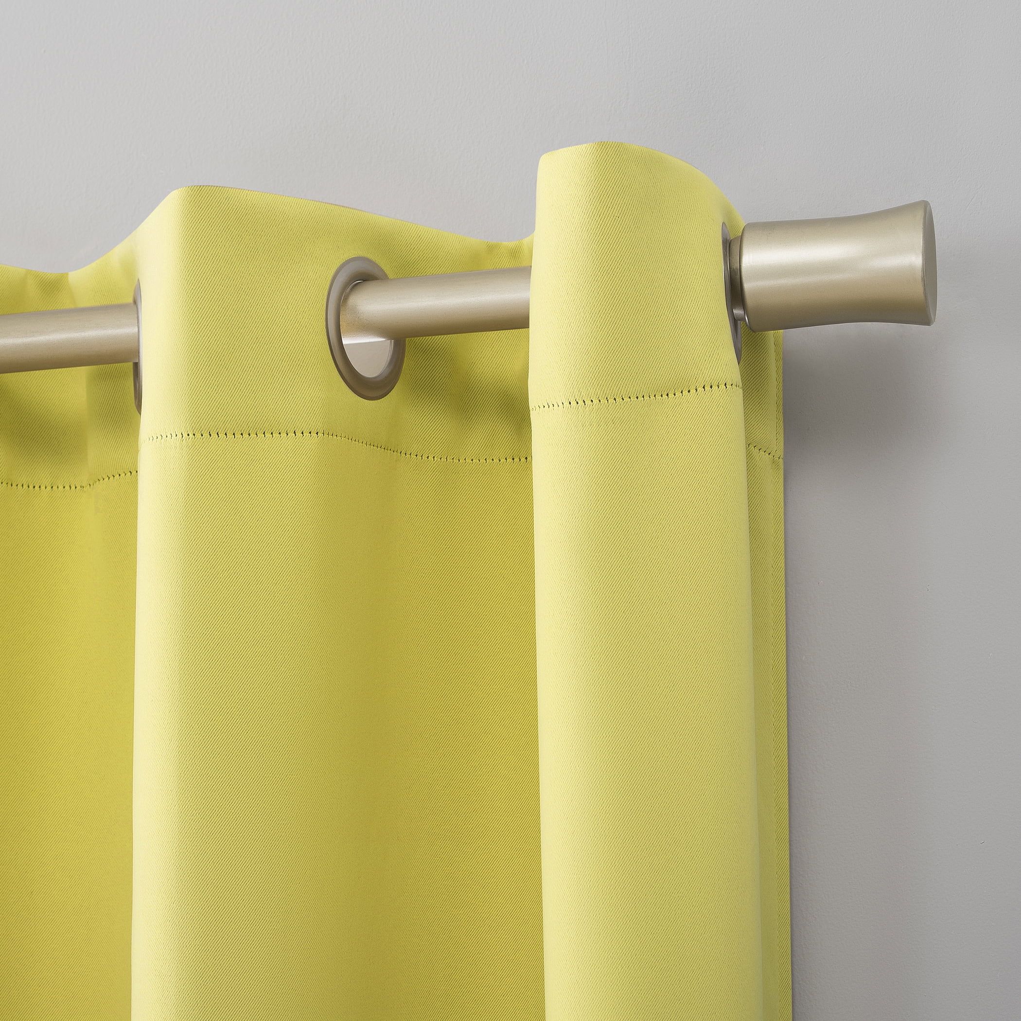 Sun Zero Riley Kids Bedroom Blackout Grommet Curtain Panel, 40" X 95" In Lemon Yellow