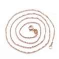 thumbnail image 1 of Collar de cadena de ondas de agua bañado en oro rosa y plata de cobre, collar bañado en plata, joyería, 1 of 5