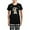 With Checker Pant, variant on CafePress - Fawn Frenchie IAAM Women's Dark Pajamas - Women's Short Sleeve Print T-Shirt and Pants Dark Cotton Pajama Set